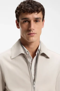 Blouson aus weichem Veloursleder