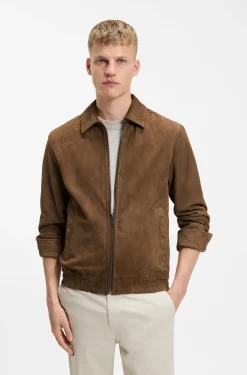 Blouson aus weichem Veloursleder