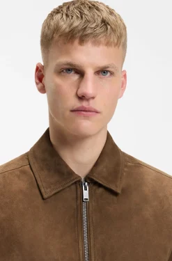 Blouson aus weichem Veloursleder