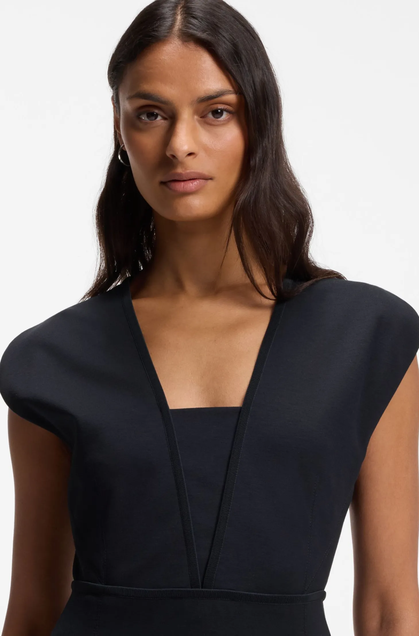 Bodycon-Kleid mit Grosgrain-Besätzen