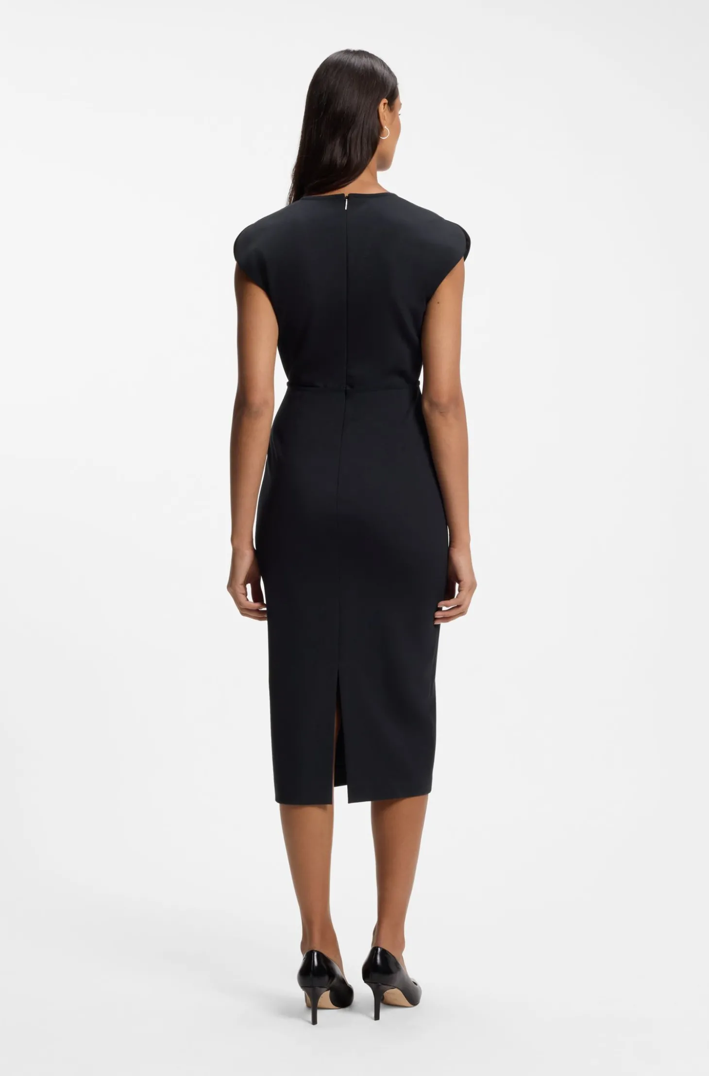 Bodycon-Kleid mit Grosgrain-Besätzen