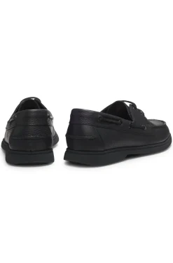 Bootsschuhe aus gewalktem Leder