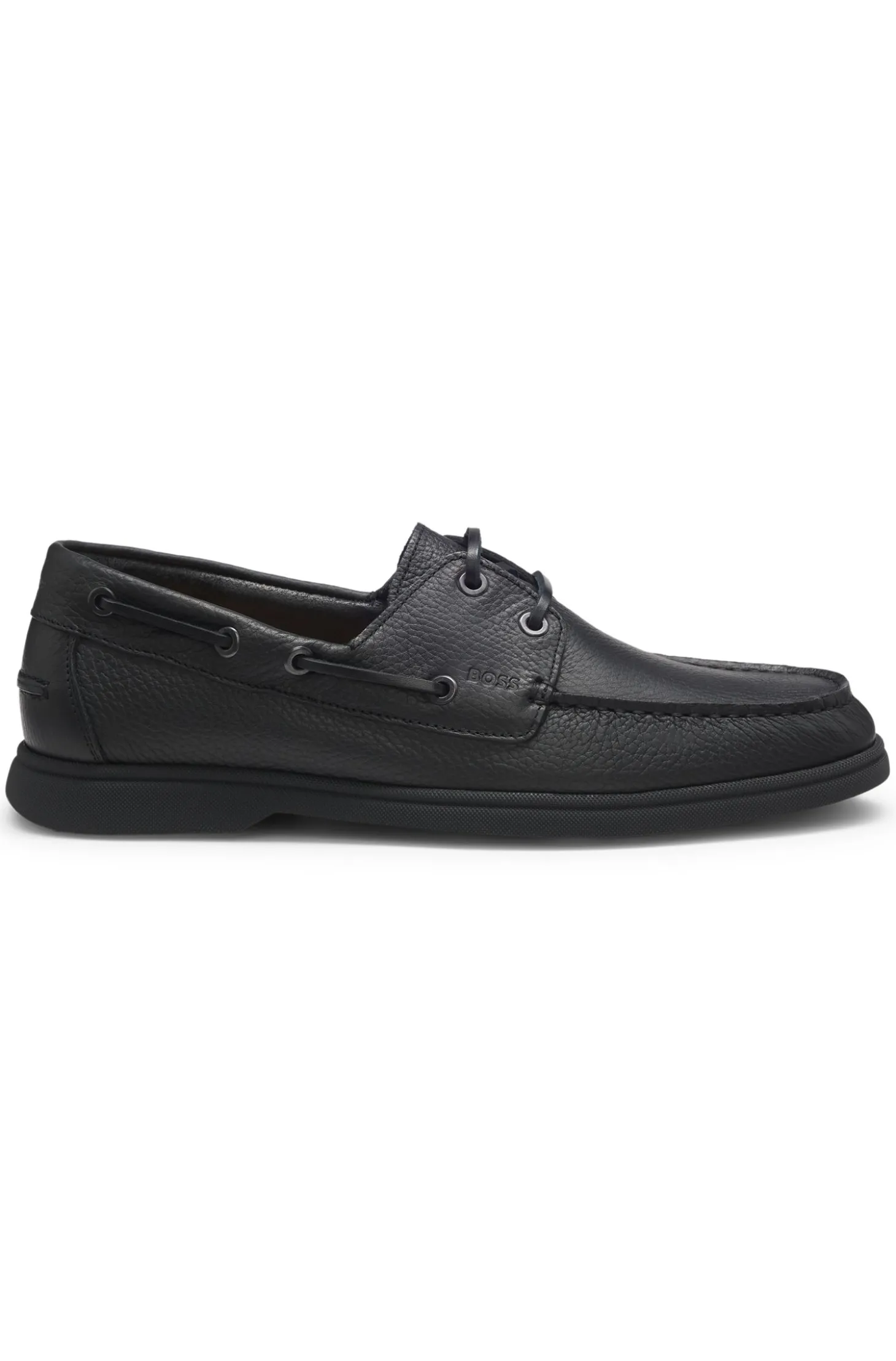 Bootsschuhe aus gewalktem Leder