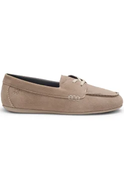 Bootsschuhe aus Veloursleder mit Stack-Logo