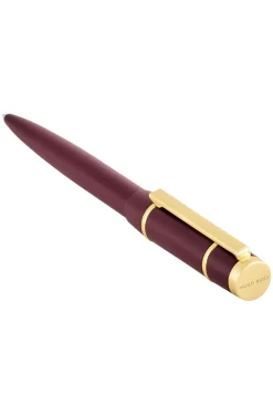 Bordeauxroter Kugelschreiber mit Double-B-Monogramm