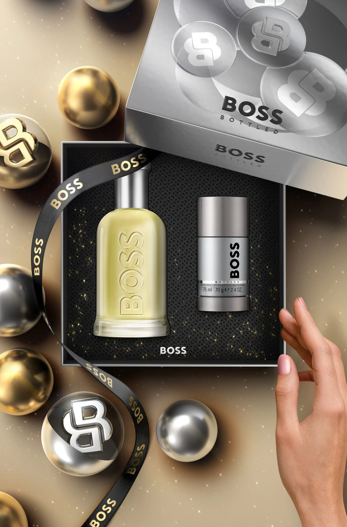 BOSS Bottled Eau de Toilette 200 ml Geschenk-Set