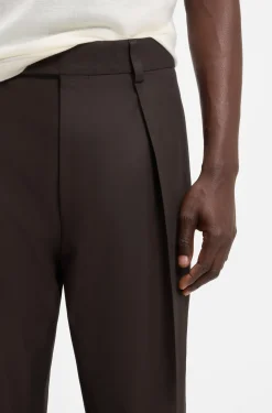 BOSS BY BECKHAM Bundfaltenhose aus Baumwolle
