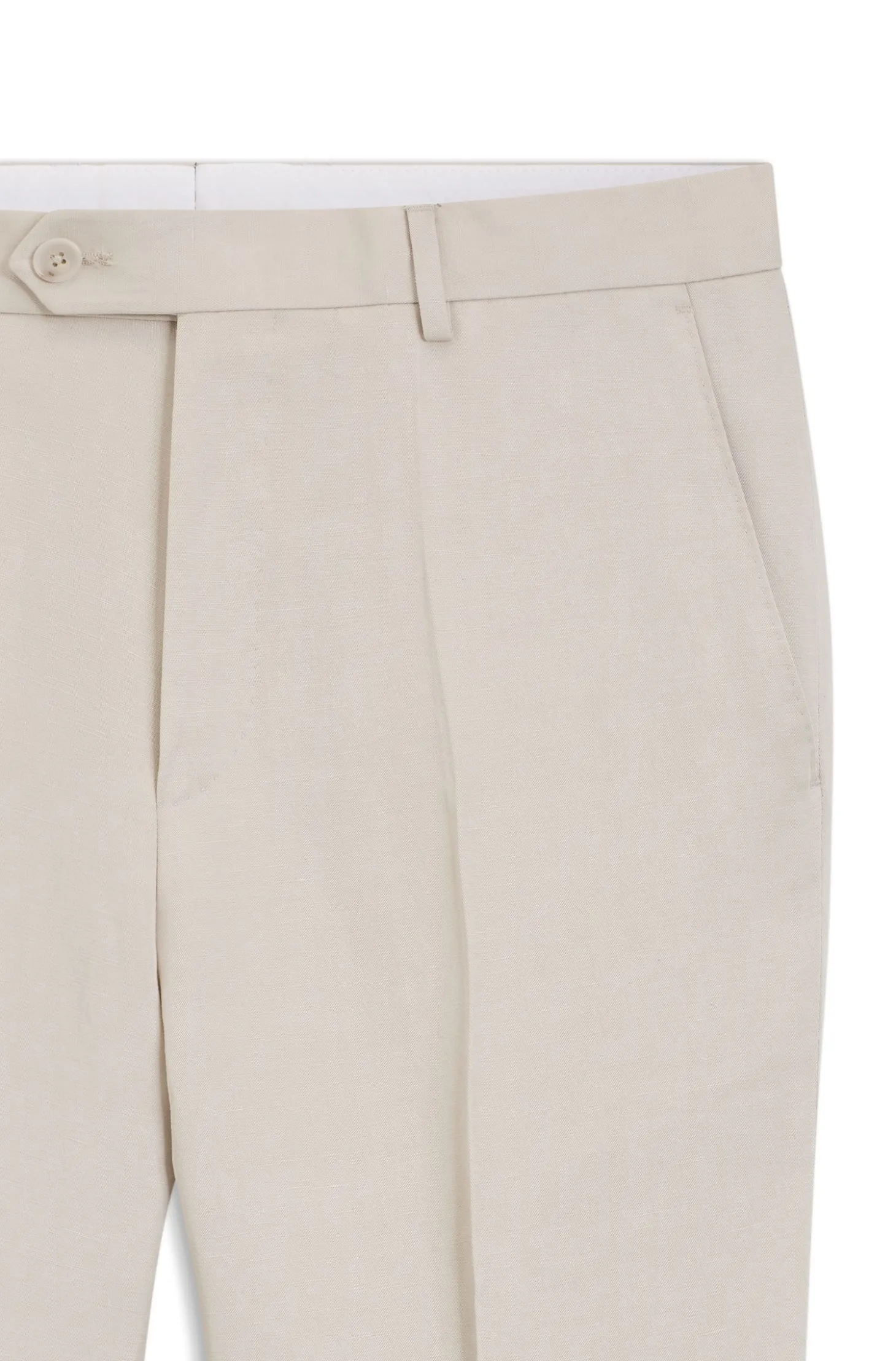 BOSS BY BECKHAM Fein gemusterte Slim-Fit Hose