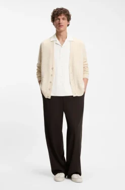 BOSS BY BECKHAM Hose mit Tunnelzug am Bund aus Schurwolle