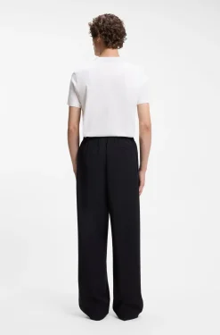 BOSS BY BECKHAM Hose mit Tunnelzug am Bund aus Schurwolle