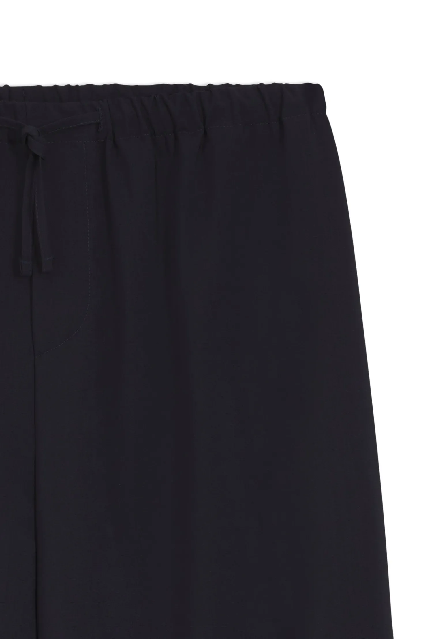BOSS BY BECKHAM Hose mit Tunnelzug am Bund aus Schurwolle