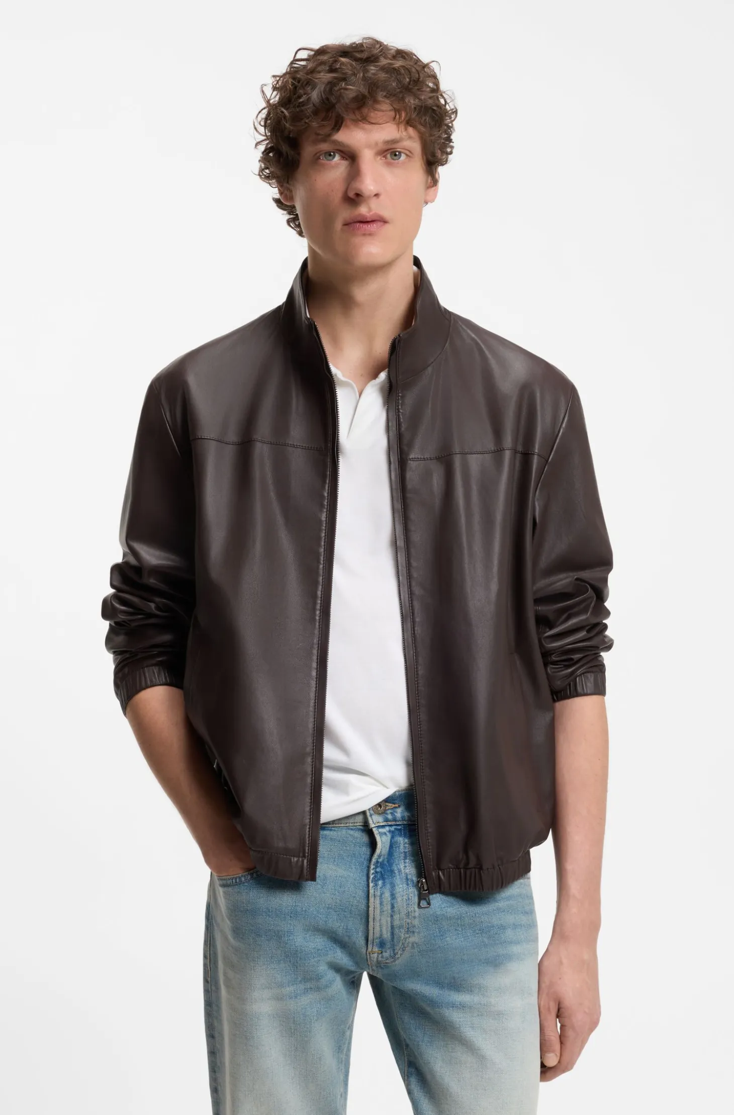 BOSS BY BECKHAM Jacke aus Nappaleder