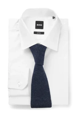 BOSS BY BECKHAM Krawatte mit Leinen und Tussahseide