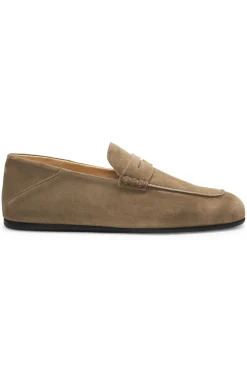 BOSS BY BECKHAM Pennyloafer aus Veloursleder