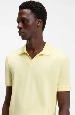 BOSS BY BECKHAM Poloshirt aus Baumwoll-Mix mit Seide