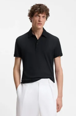 BOSS BY BECKHAM Poloshirt aus Leinen