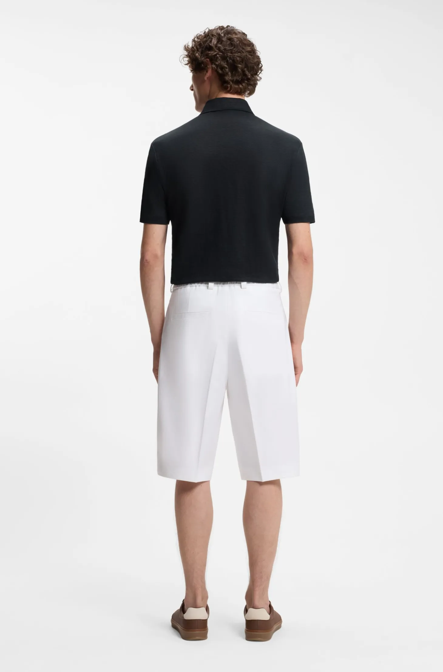 BOSS BY BECKHAM Poloshirt aus Leinen