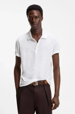 BOSS BY BECKHAM Poloshirt aus Leinen