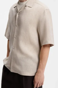 BOSS BY BECKHAM Relaxed-Fit Hemd aus Leinen