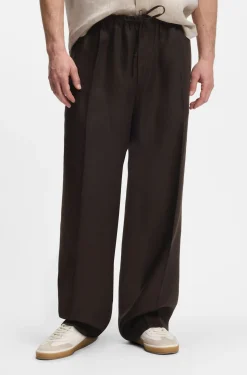BOSS BY BECKHAM Relaxed-Fit Hose aus Leinen
