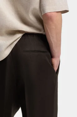 BOSS BY BECKHAM Relaxed-Fit Hose aus Leinen