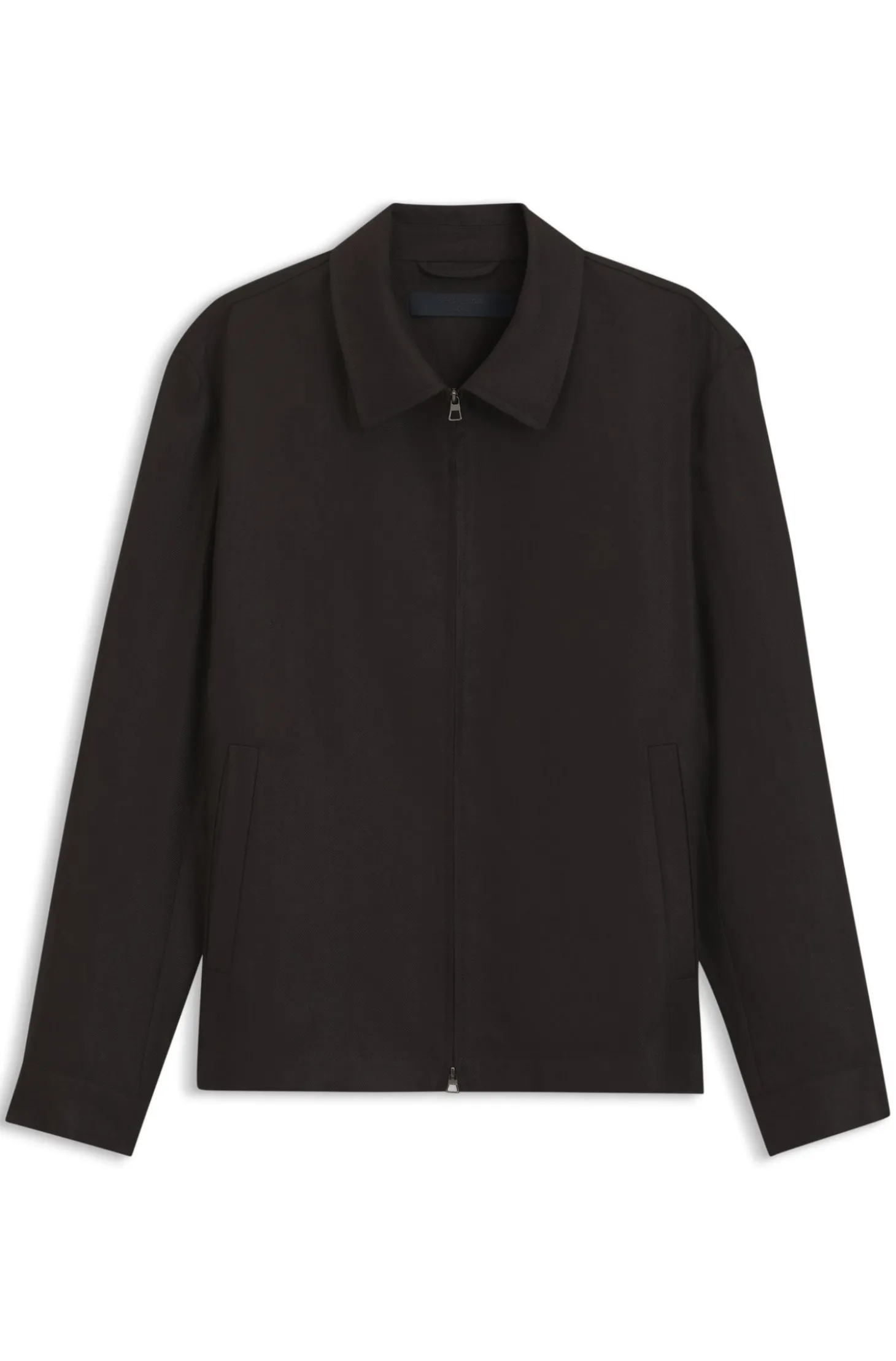 BOSS BY BECKHAM Relaxed-Fit Jacke aus Leinen