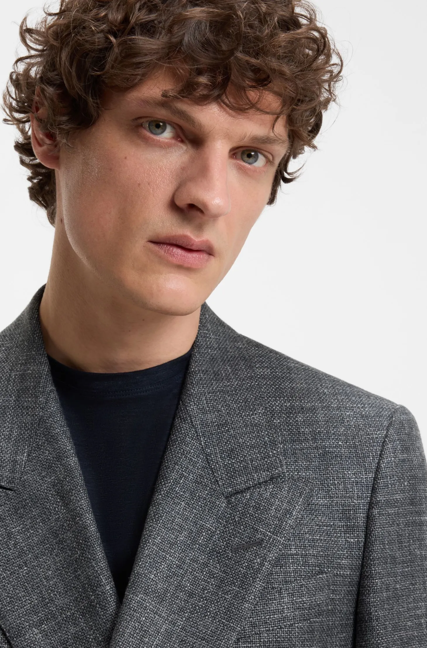BOSS BY BECKHAM Sakko aus Wolle, Seide, Leinen und Kaschmir