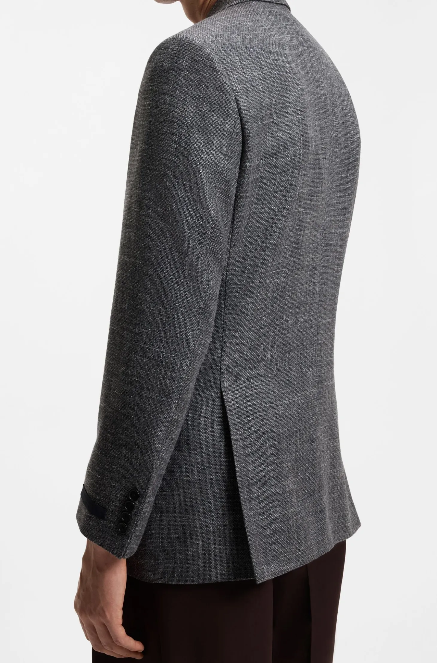 BOSS BY BECKHAM Sakko aus Wolle, Seide, Leinen und Kaschmir