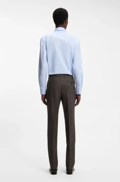 BOSS BY BECKHAM Slim-Fit Anzughose aus Woll-Mix