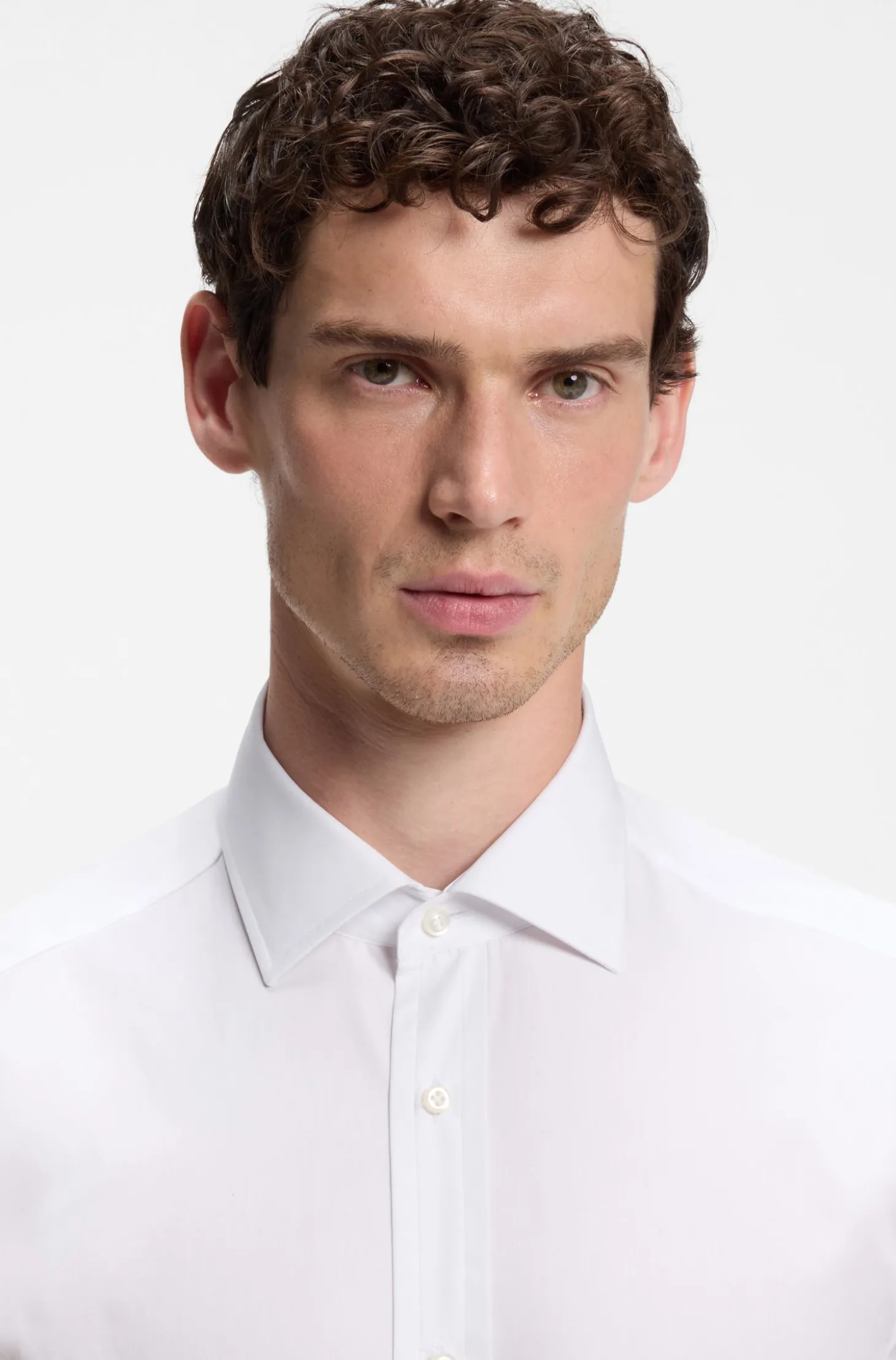 BOSS BY BECKHAM Slim-Fit Hemd aus Baumwolle