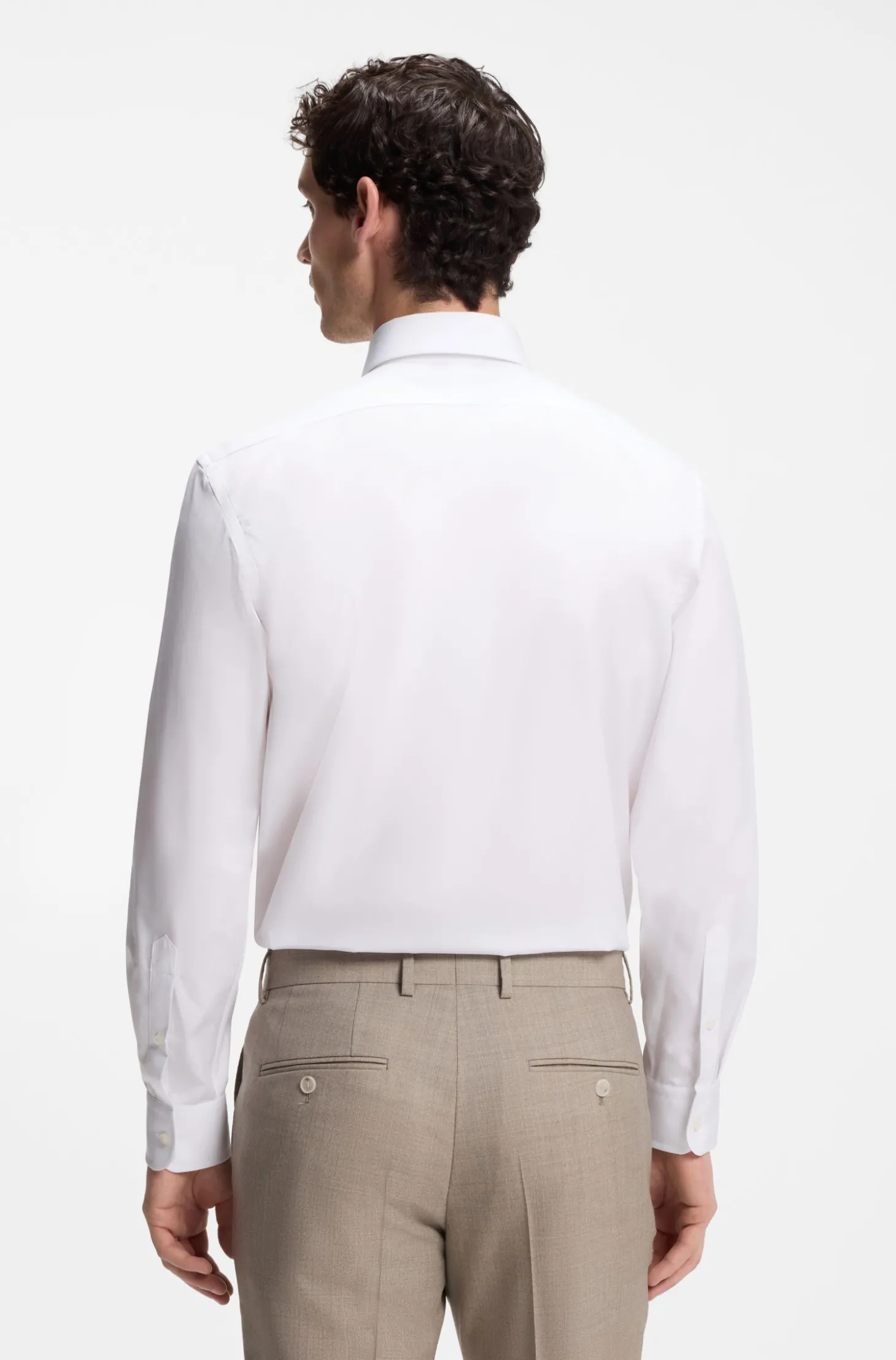 BOSS BY BECKHAM Slim-Fit Hemd aus Baumwolle