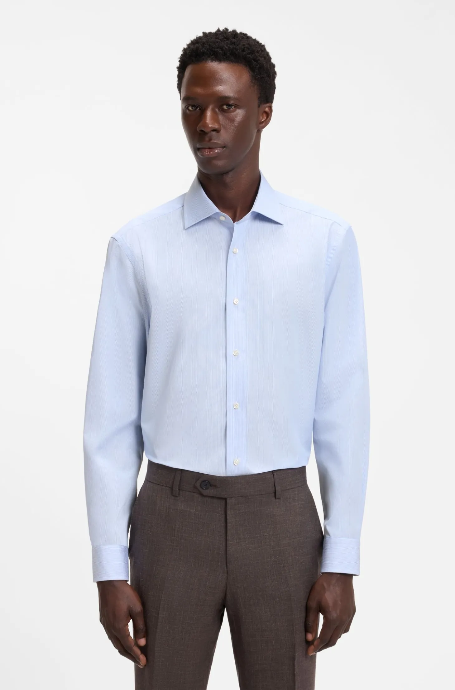 BOSS BY BECKHAM Slim-Fit Hemd aus Baumwolle