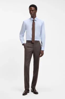 BOSS BY BECKHAM Slim-Fit Hemd aus Baumwolle