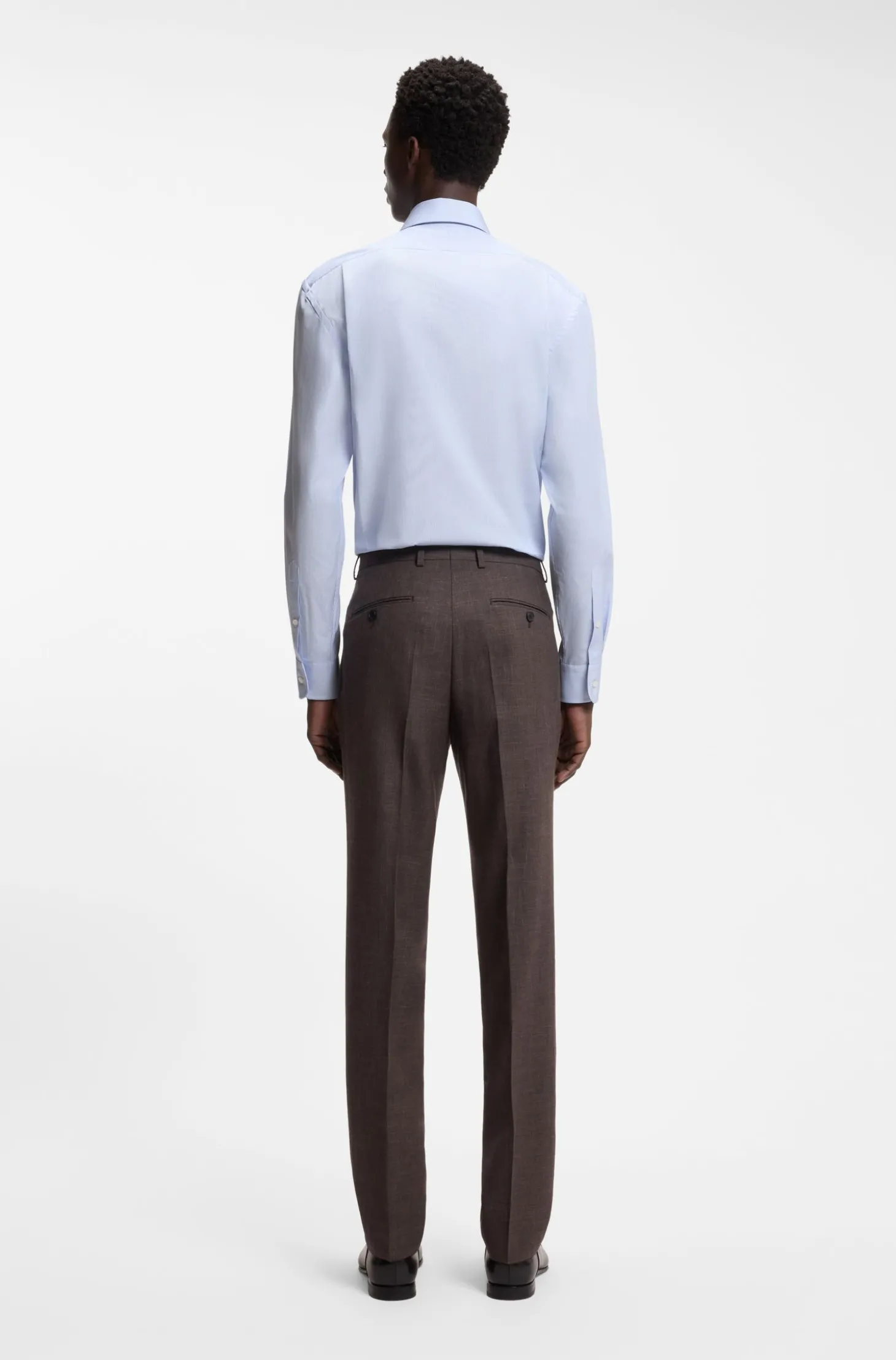 BOSS BY BECKHAM Slim-Fit Hemd aus Baumwolle