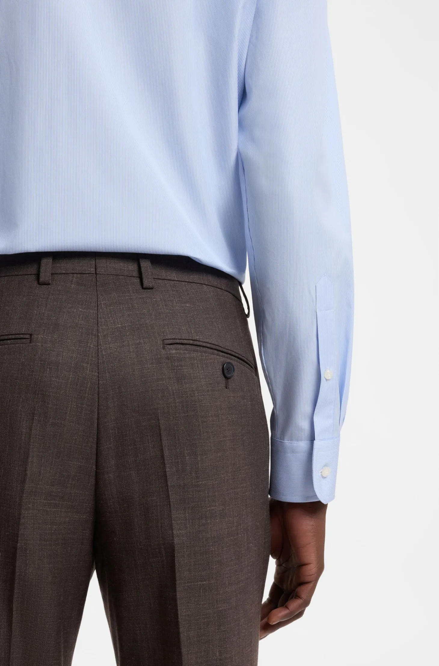 BOSS BY BECKHAM Slim-Fit Hemd aus Baumwolle