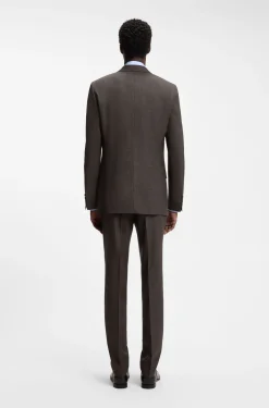 BOSS BY BECKHAM Slim-Fit Sakko aus Woll-Mix