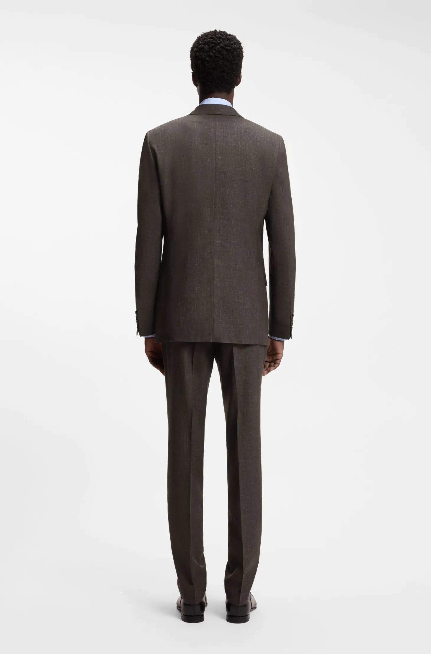 BOSS BY BECKHAM Slim-Fit Sakko aus Woll-Mix