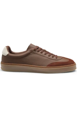 BOSS BY BECKHAM Sneakers aus Leder und Veloursleder
