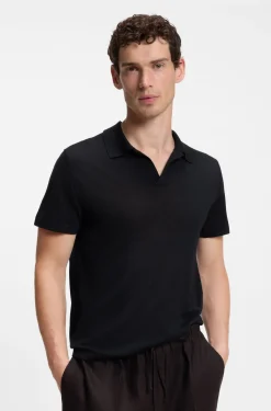 BOSS BY BECKHAM Strick-Polo aus Schurwolle