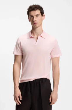 BOSS BY BECKHAM Strick-Polo aus Schurwolle