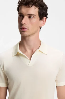BOSS BY BECKHAM Strick-Polo aus Schurwolle