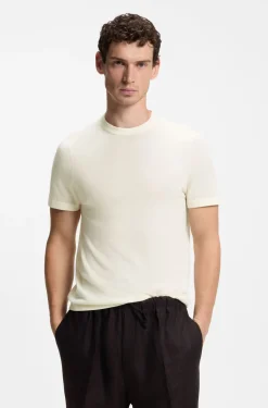 BOSS BY BECKHAM Strick-T-Shirt aus Schurwolle