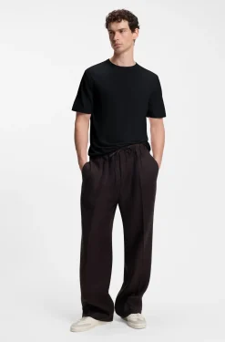 BOSS BY BECKHAM Strick-T-Shirt aus Schurwolle
