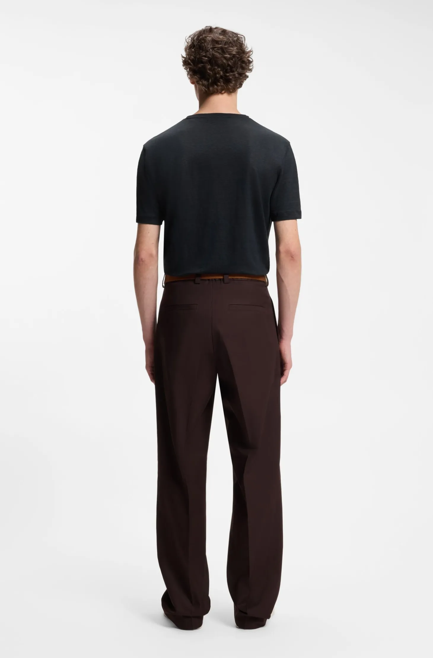 BOSS BY BECKHAM T-Shirt aus Leinen