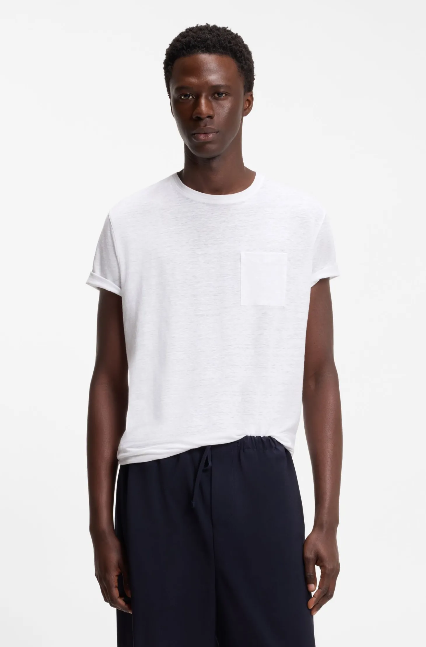 BOSS BY BECKHAM T-Shirt aus Leinen