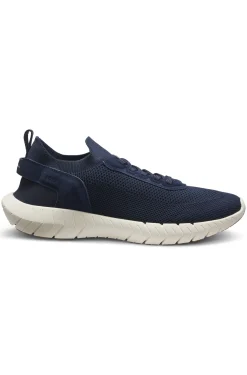 BOSS-MOTION Sneakers aus Strick mit Leder-Details
