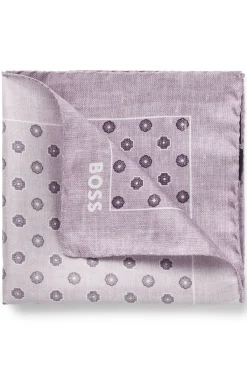 BOSS ONE Einstecktuch aus Seide mit Digitaldruck und Logo