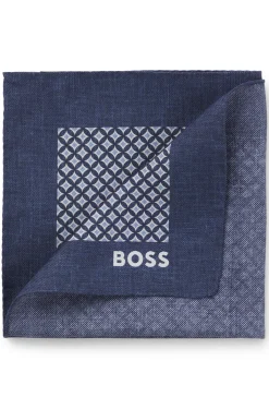 BOSS ONE Einstecktuch aus Seide mit Digitaldruck