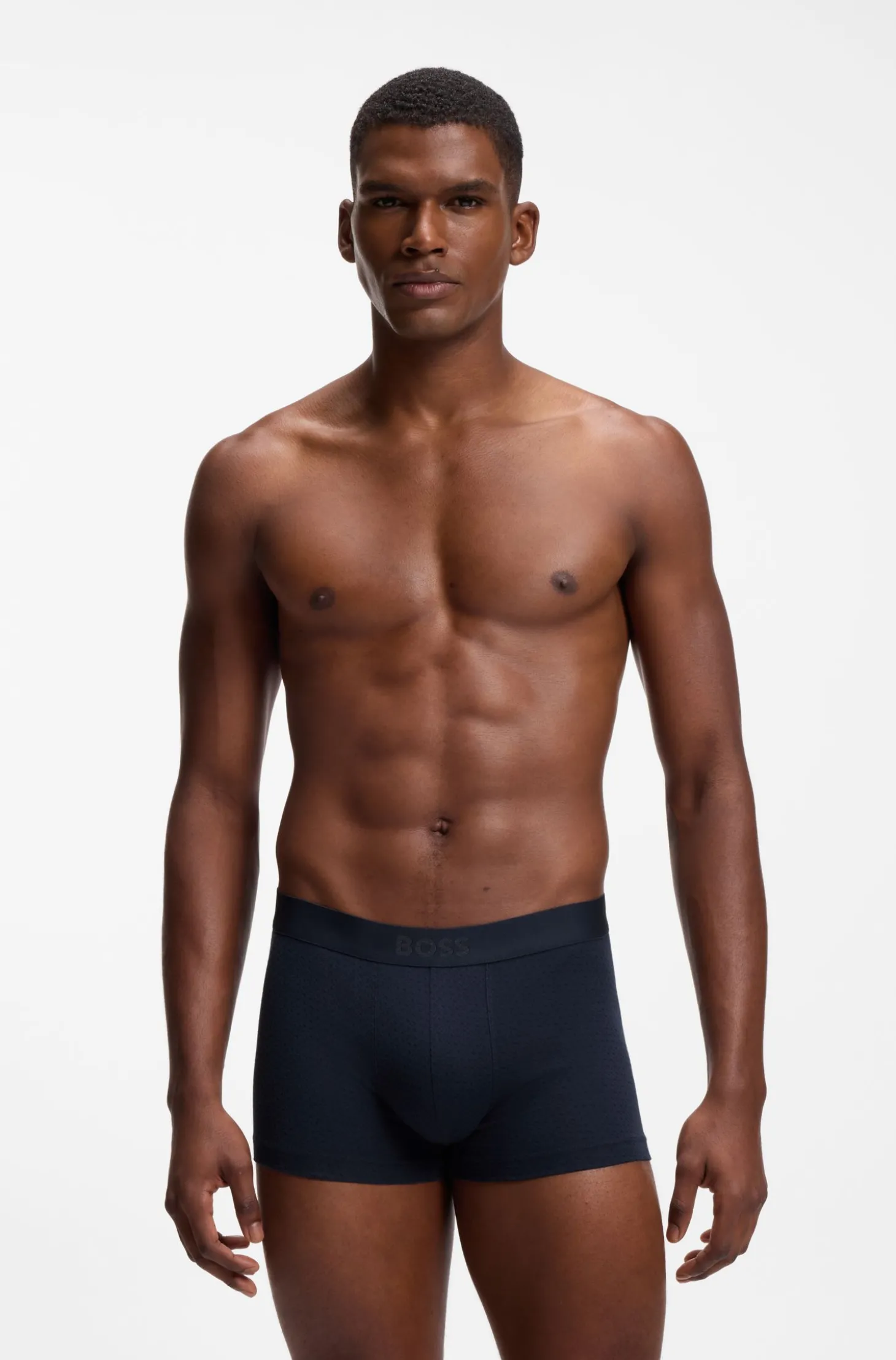 BOSS ONE eng anliegende Boxershorts aus Stretch-Baumwolle im Dreierpack