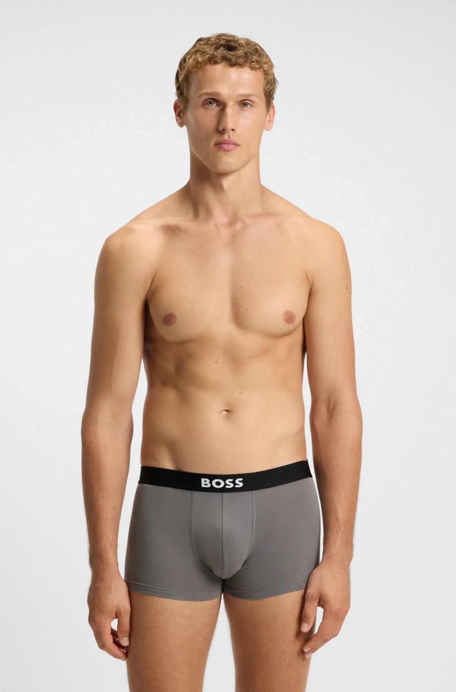 BOSS ONE eng anliegende Boxershorts aus Stretch-Baumwolle im Dreierpack